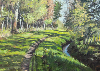 Weg durch das Moor, Katrin Göldner, Malerei, 70 x 60 cm
