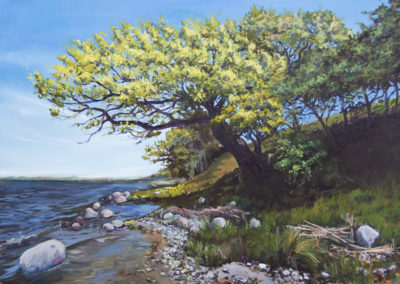 Steilküste, Katrin Göldner Malerei, 100 x 70 cm