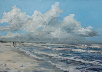 Strandspaziergang, Katrin Göldner Malerei, 80 x 50 cm